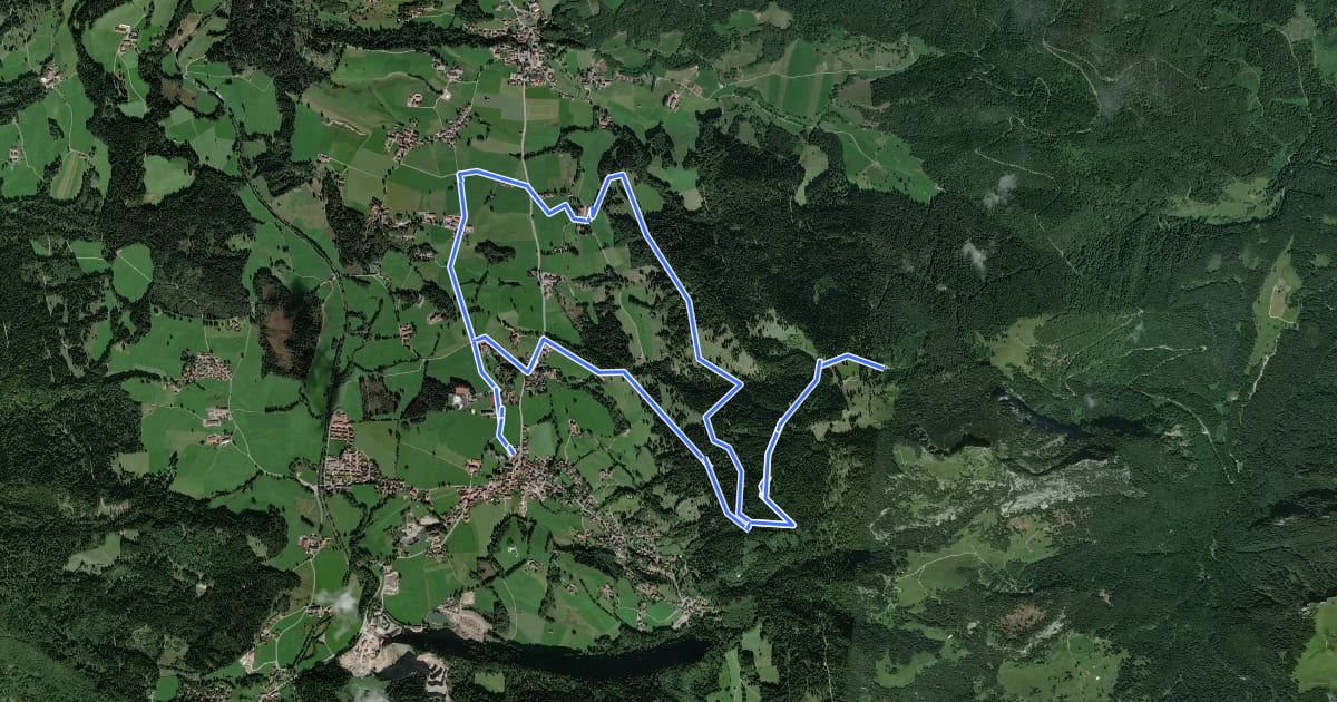 Маршрут MTB Bucheralm Sprint на спутниковом снимке