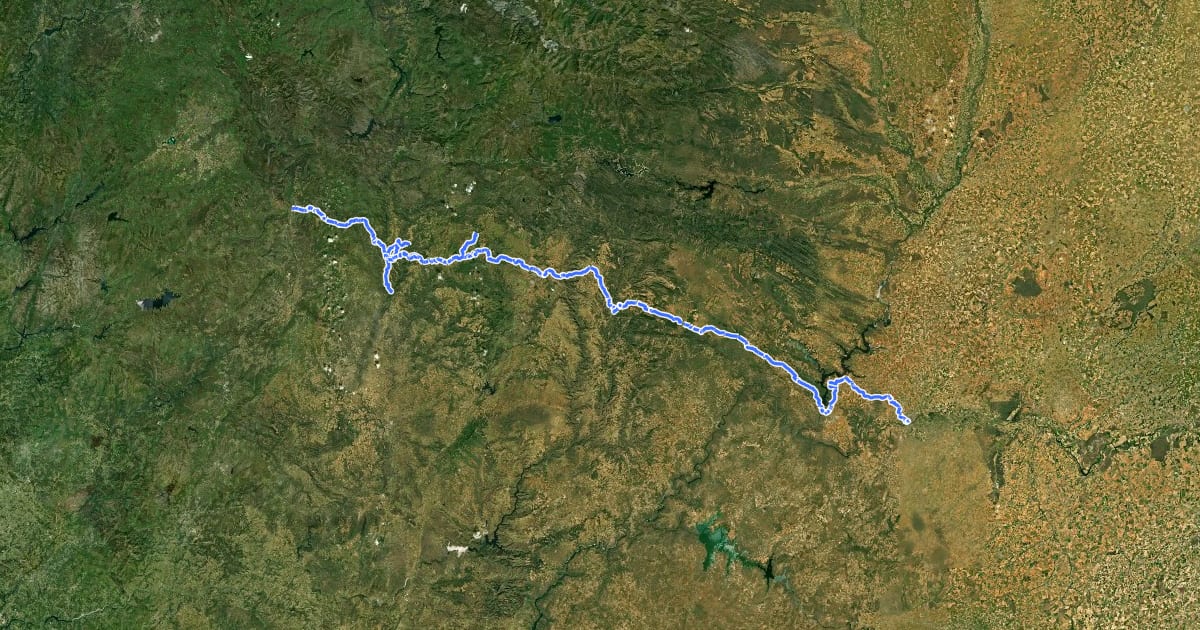 Маршрут Mtb Camino Portugués de la vía de la Plata на спутниковом снимке