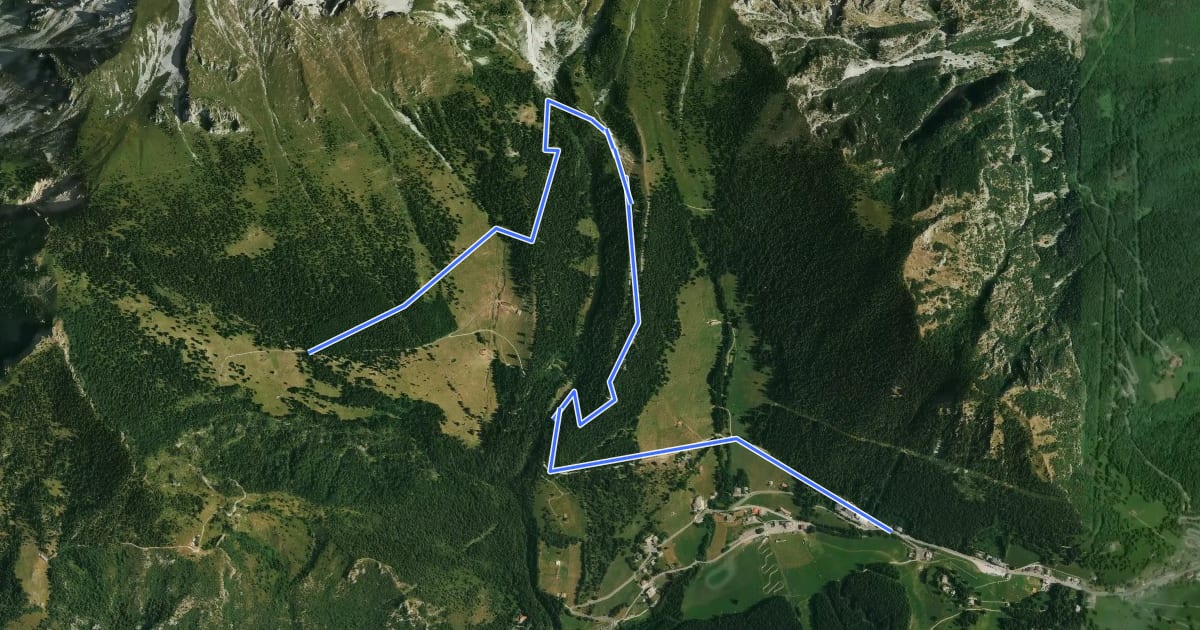 Маршрут MTB Castione - Cassinelli на спутниковом снимке