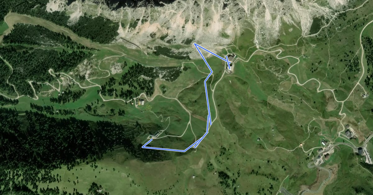 Маршрут MTB: Cir Trail Tiera на спутниковом снимке