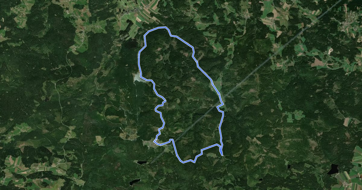 Маршрут MTB Dürnberg-Strecke на спутниковом снимке