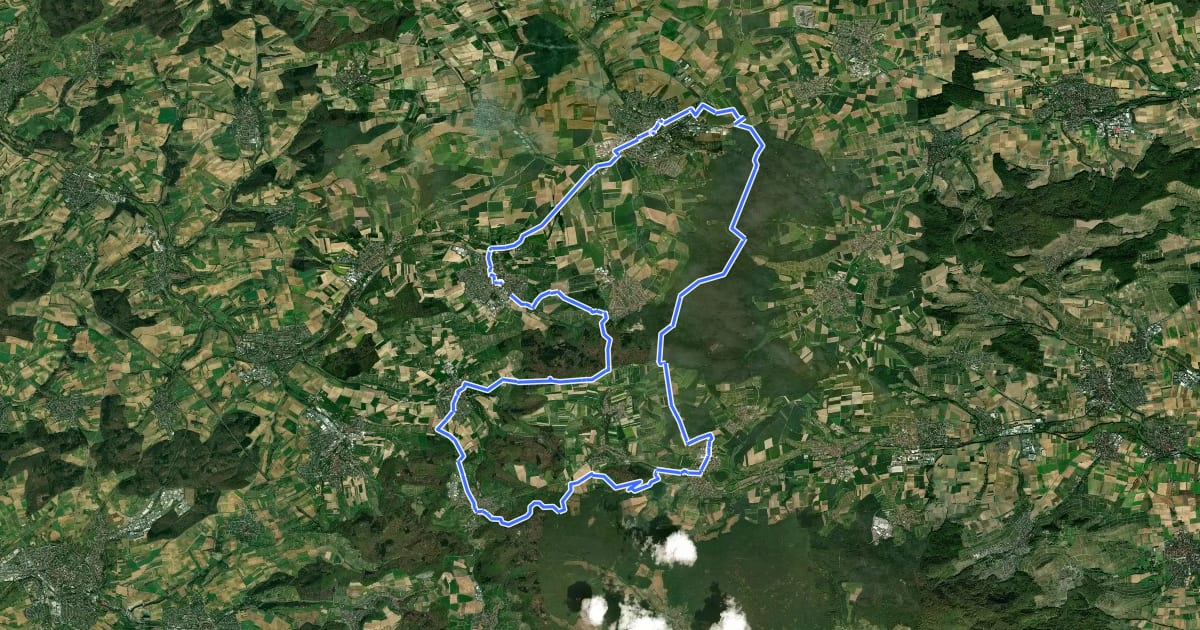 Маршрут MTB Ehmetskinge (Tour 4) на спутниковом снимке
