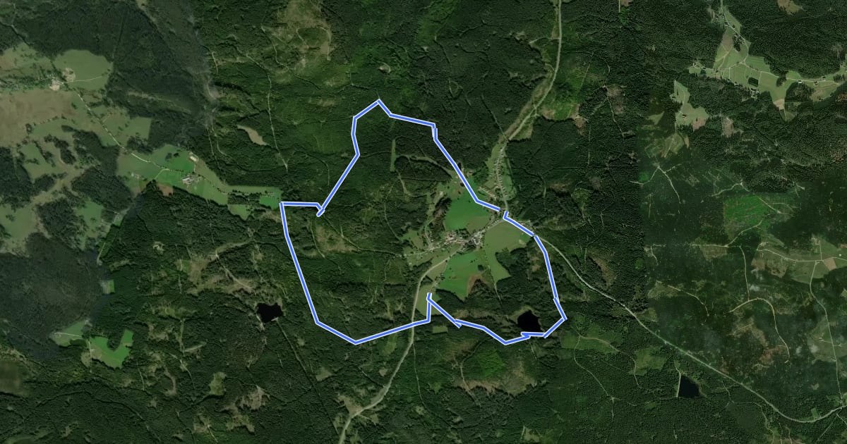 Маршрут MTB Eichelberg-Strecke на спутниковом снимке