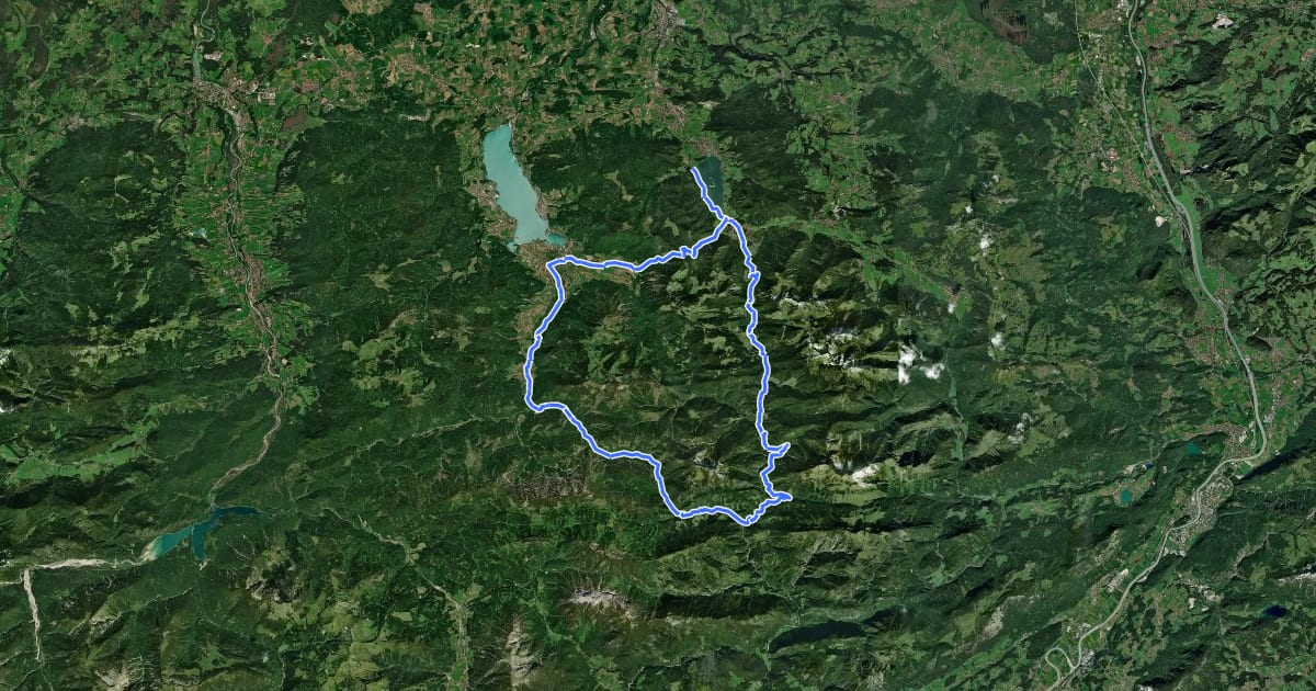Маршрут MTB Erz-Herzog-Johann Tour на спутниковом снимке
