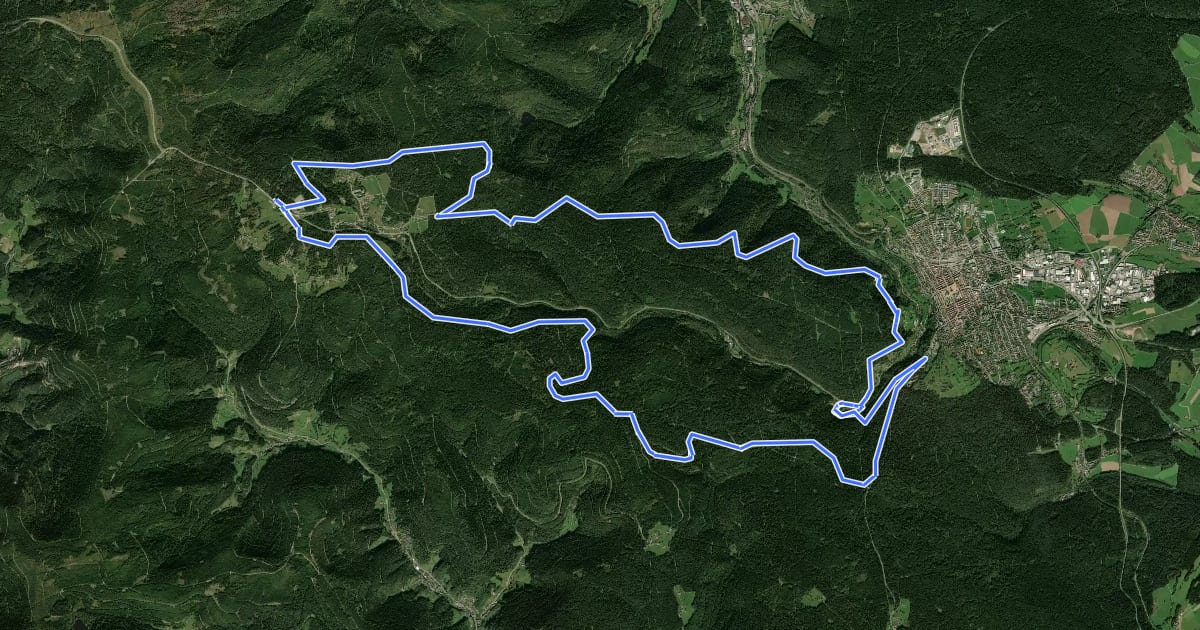 Маршрут MTB Finkenberg-Tour на спутниковом снимке
