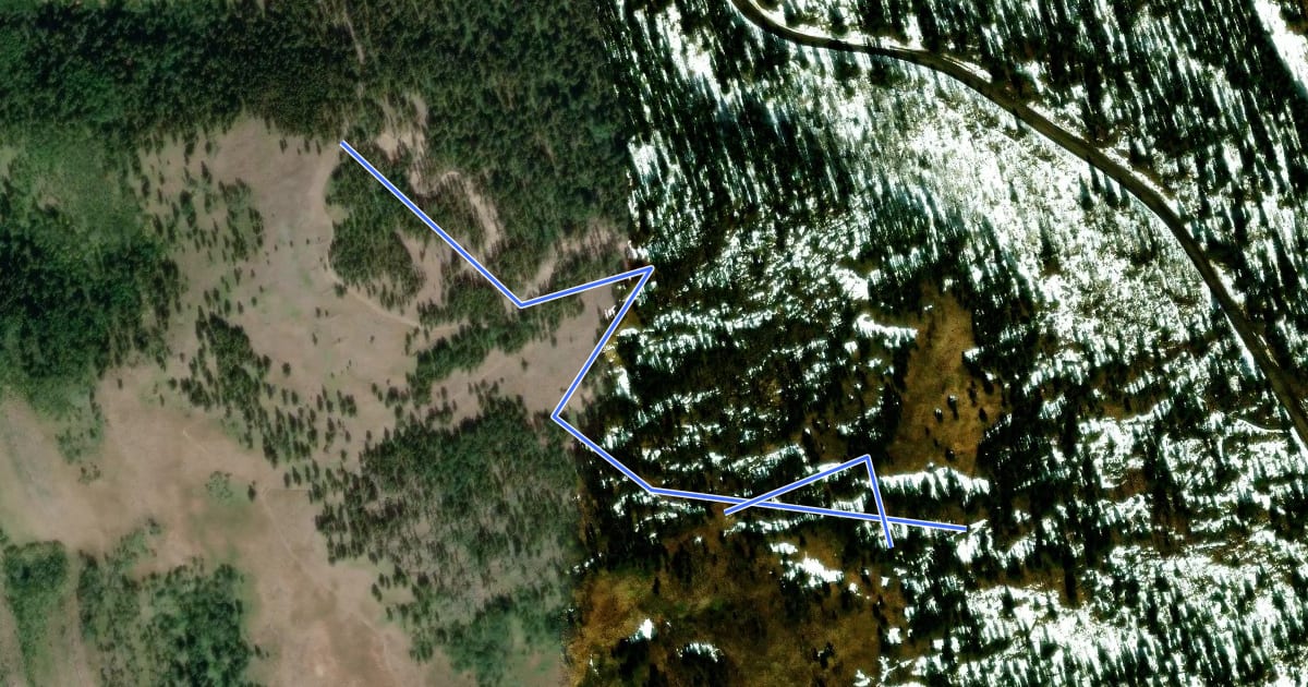 Маршрут MTB: Flight 66 - Upper Section на спутниковом снимке