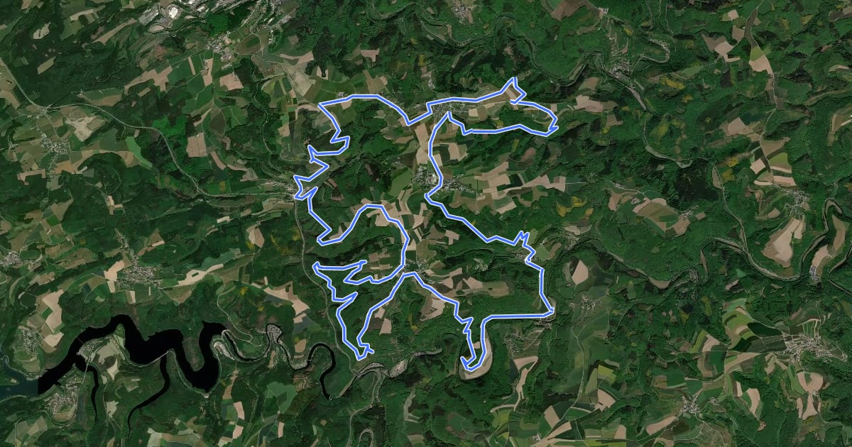 Маршрут MTB Goesdorf на спутниковом снимке