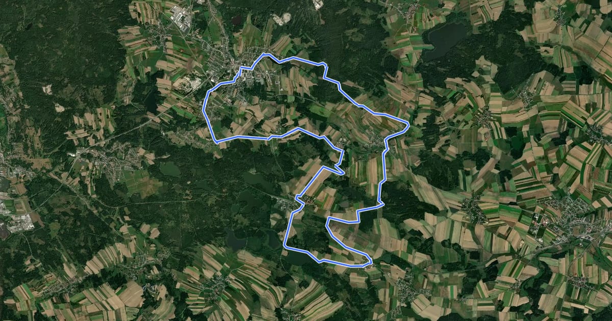 Маршрут MTB Herrenteich - Strecke на спутниковом снимке