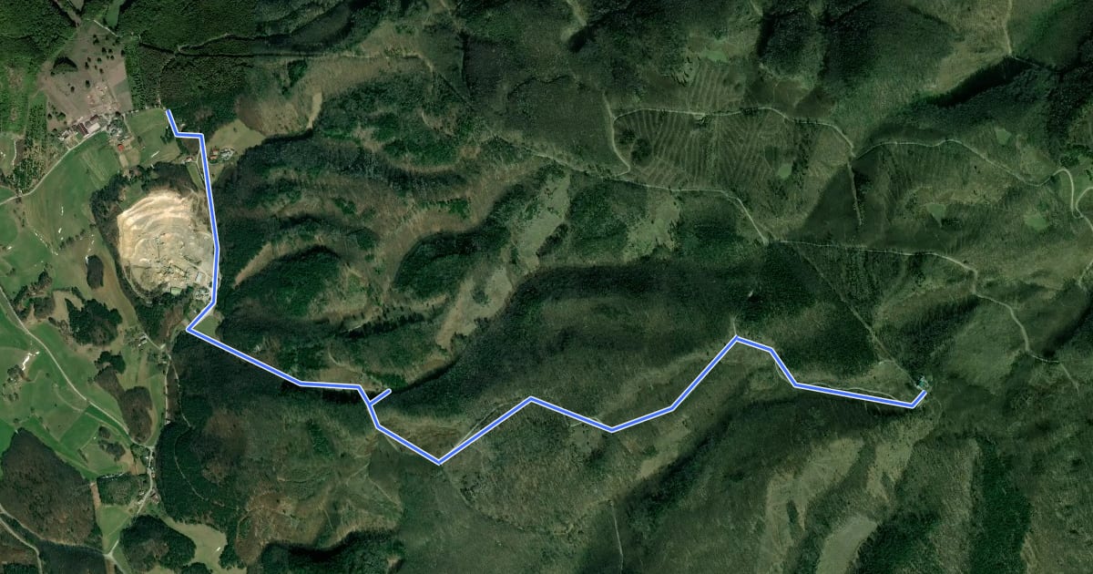 Маршрут MTB Lindkogel-Strecke Var. Ottersböck на спутниковом снимке