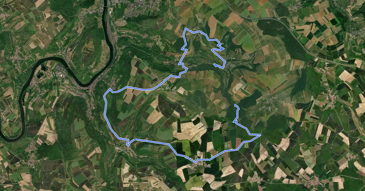 Маршрут MTB Malbrouck, C3F n.1 на спутниковом снимке