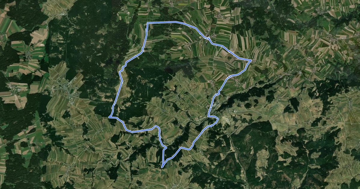 Маршрут MTB Maria Berg im Tal-Strecke на спутниковом снимке