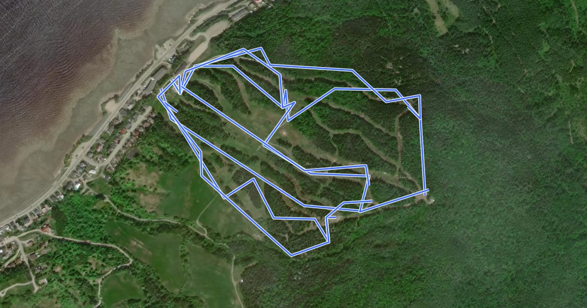 Маршрут MTB Mont Belu на спутниковом снимке