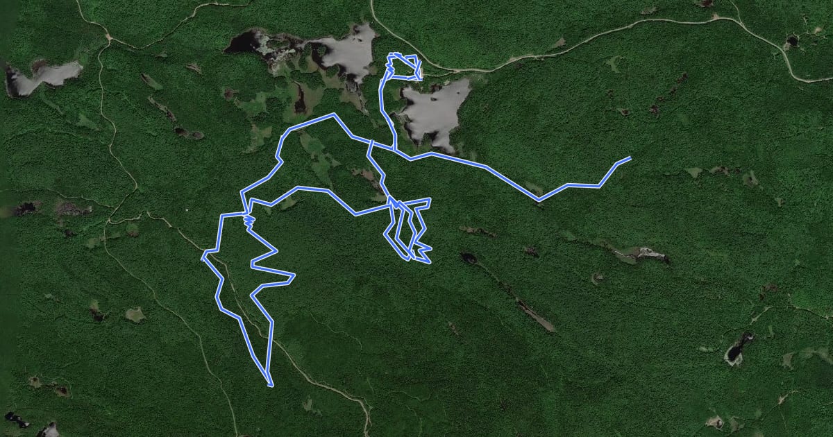 Маршрут MTB Montagne du Diable на спутниковом снимке