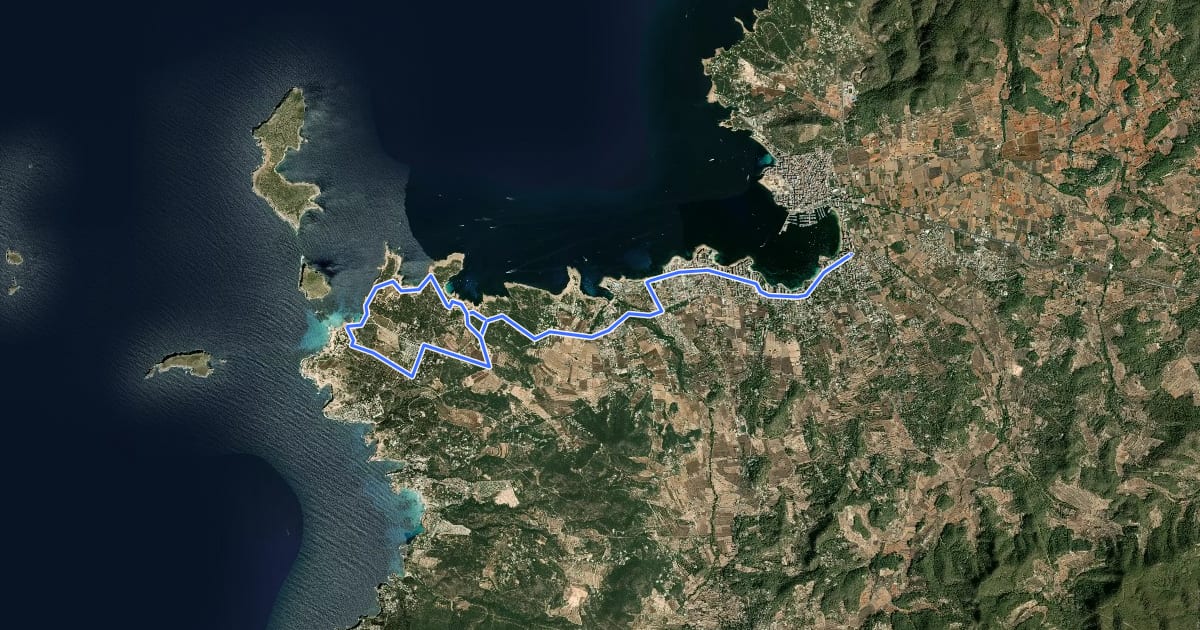 Маршрут MTB: Port des Torrent на спутниковом снимке