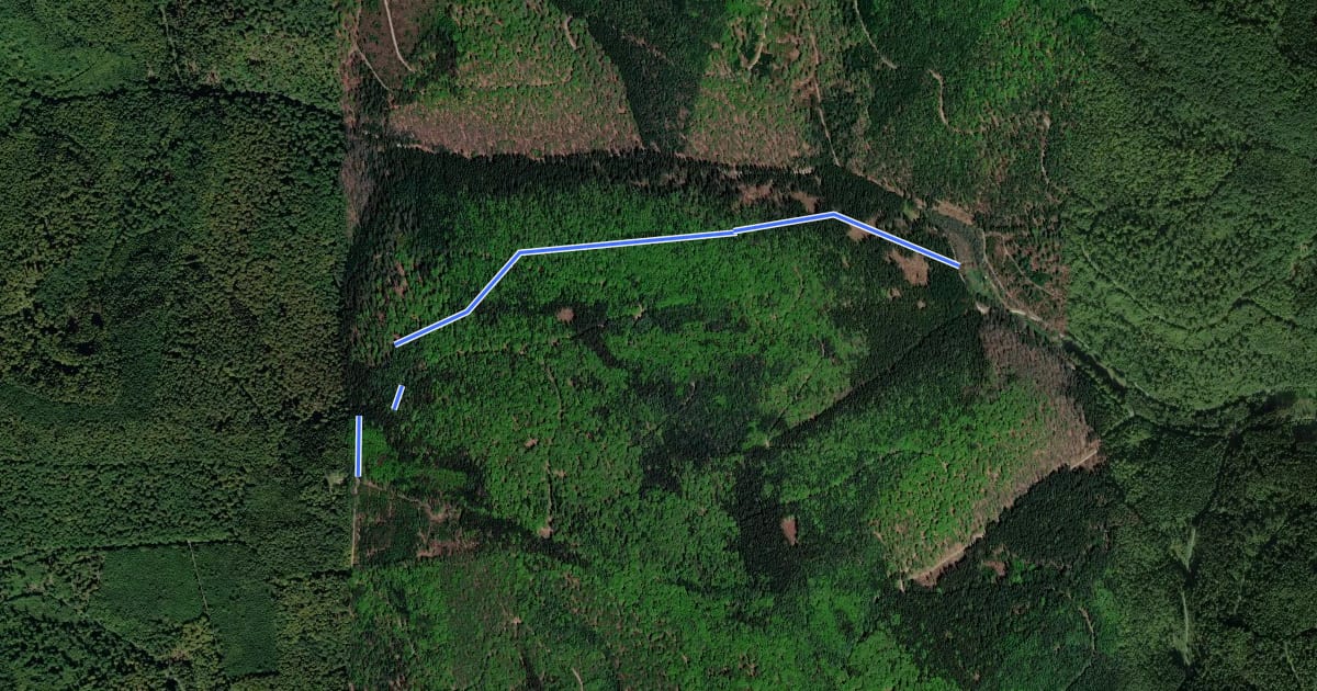 Маршрут MTB R3 Natur Flow Trail 'Der Einsiedler' на спутниковом снимке