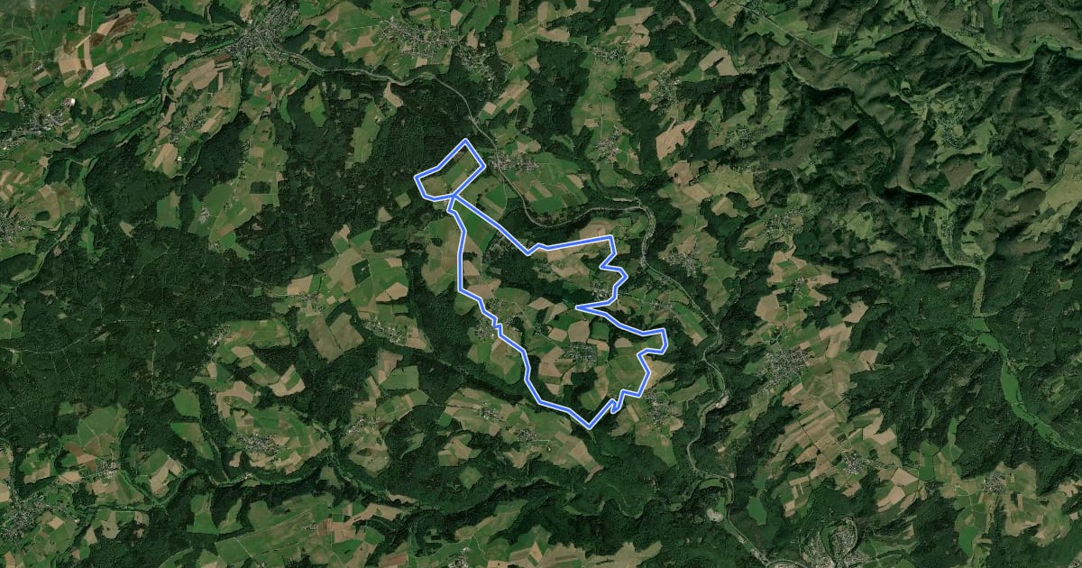 Маршрут MTB route 5 на спутниковом снимке