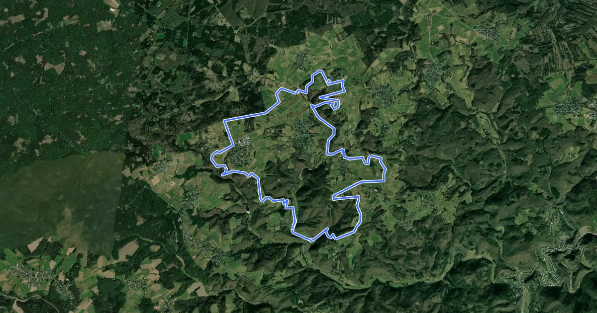 Маршрут MTB route 7 на спутниковом снимке