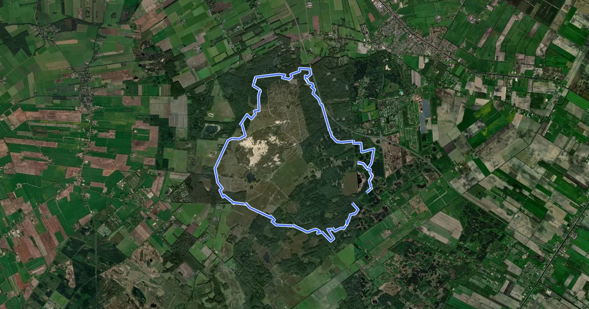 Маршрут MTB-route Appelscha на спутниковом снимке