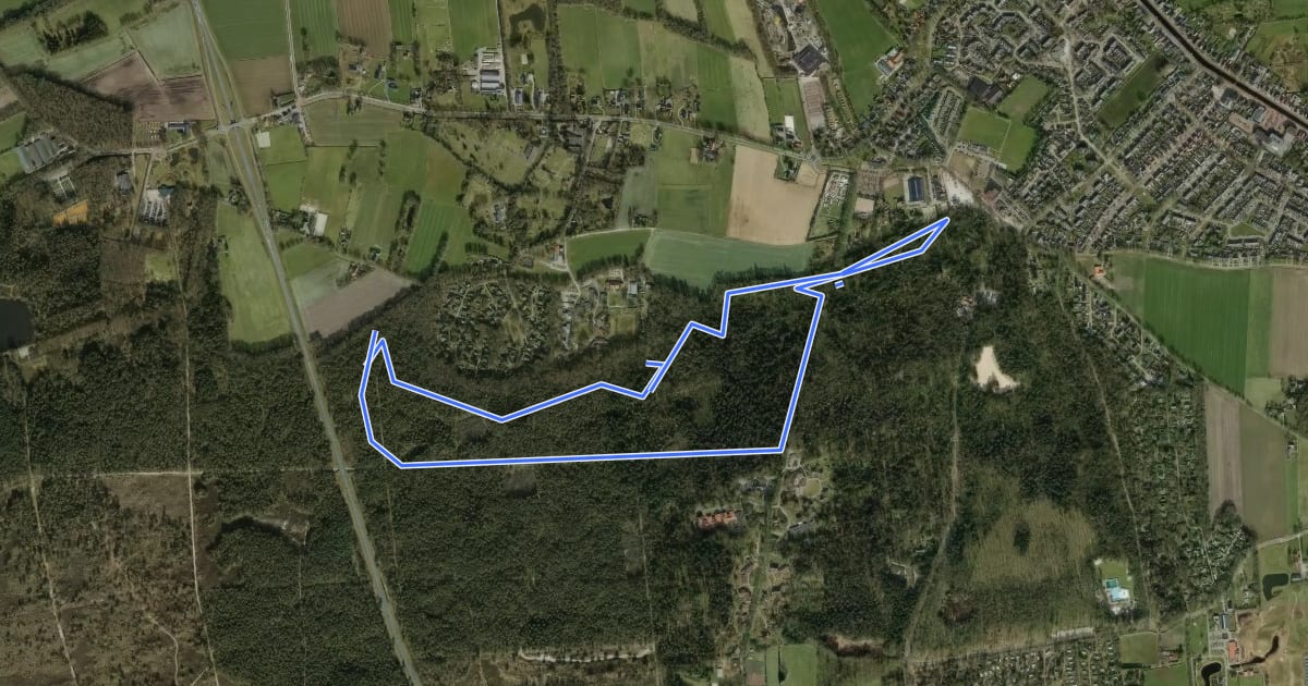 Маршрут MTB-route Appelscha (Bosberg) на спутниковом снимке