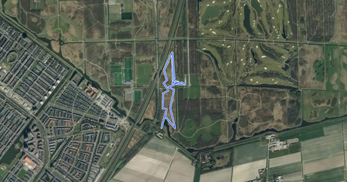 Маршрут MTB-route Benthuizen на спутниковом снимке