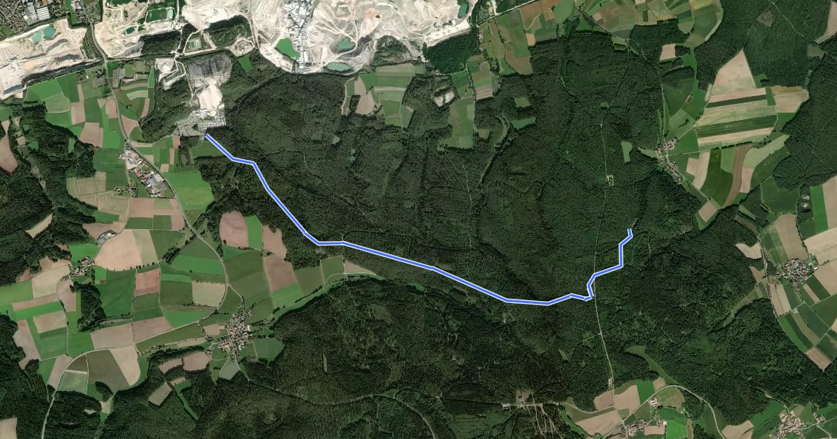 Маршрут mtb-Route Buchberghüttenweg на спутниковом снимке