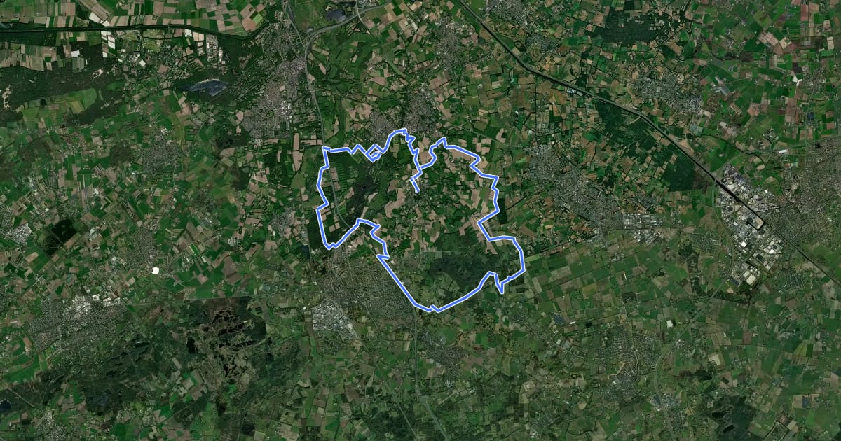 Маршрут MTB-route Gemonde на спутниковом снимке