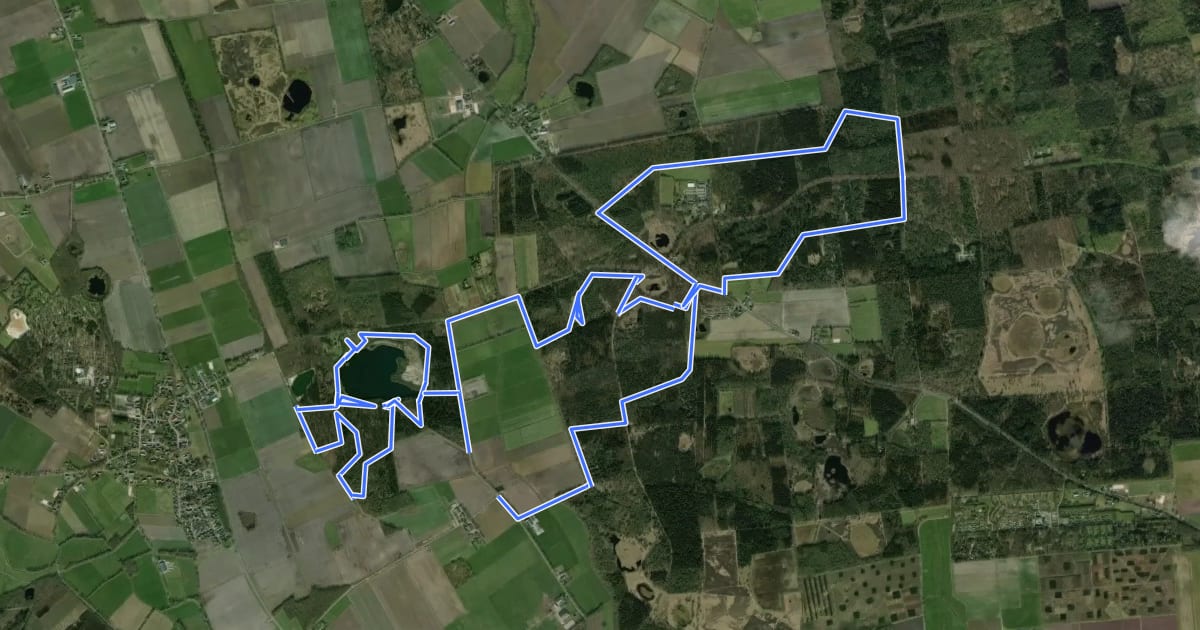 Маршрут MTB-route Grolloo на спутниковом снимке