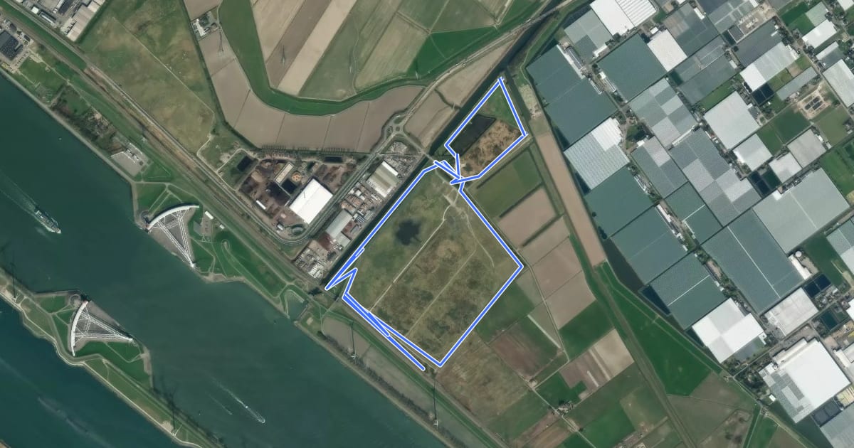 Маршрут MTB-route Hoek van Holland на спутниковом снимке