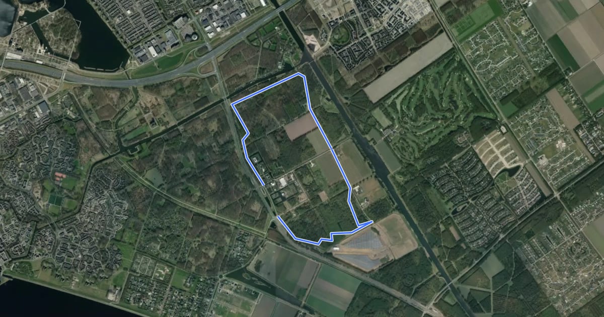 Маршрут MTB-route Kemphaan на спутниковом снимке