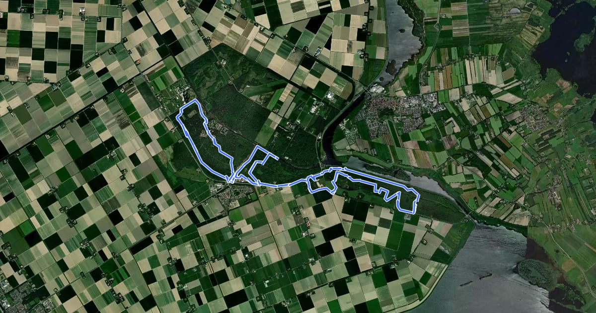 Маршрут MTB-route Kraggenburg на спутниковом снимке