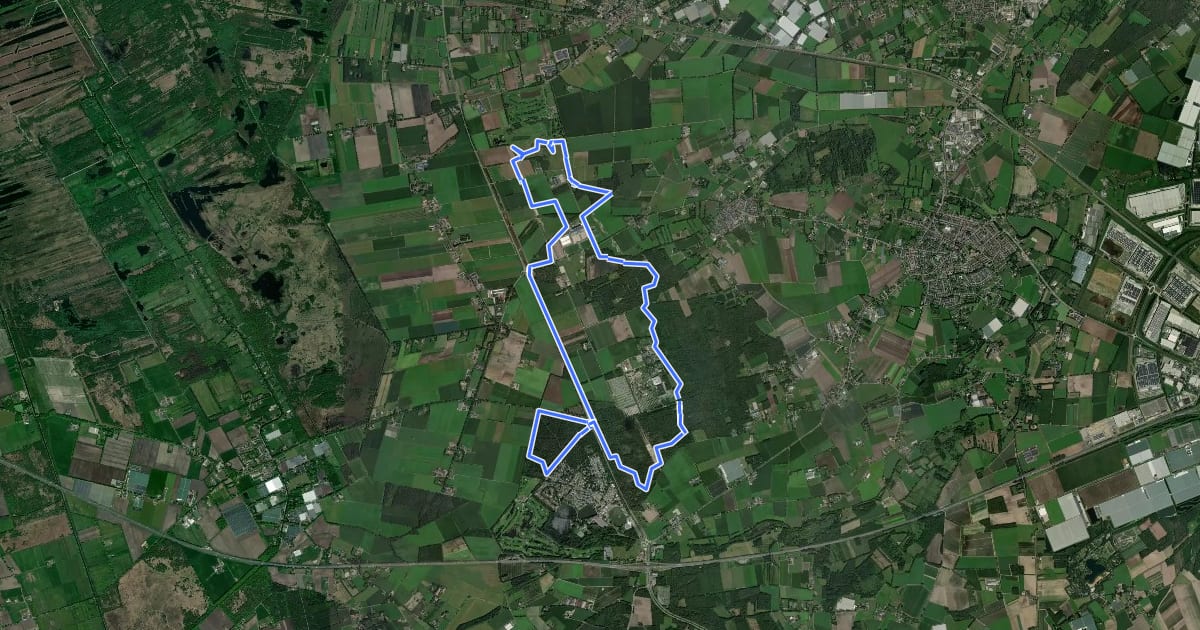 Маршрут MTB-route Kronenberg на спутниковом снимке