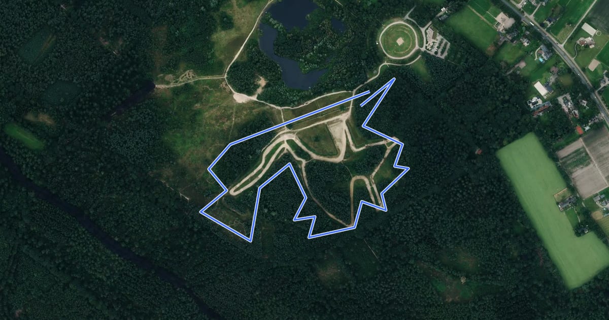 Маршрут MTB-route Kwintelooijen на спутниковом снимке
