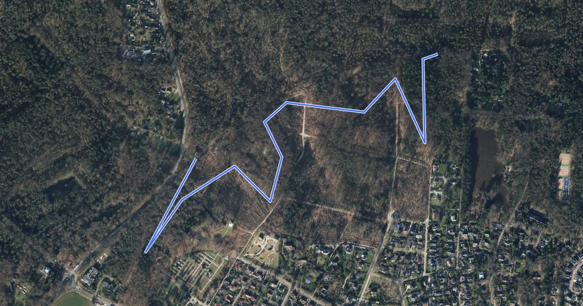 Маршрут MTB-route Leersum-rood на спутниковом снимке