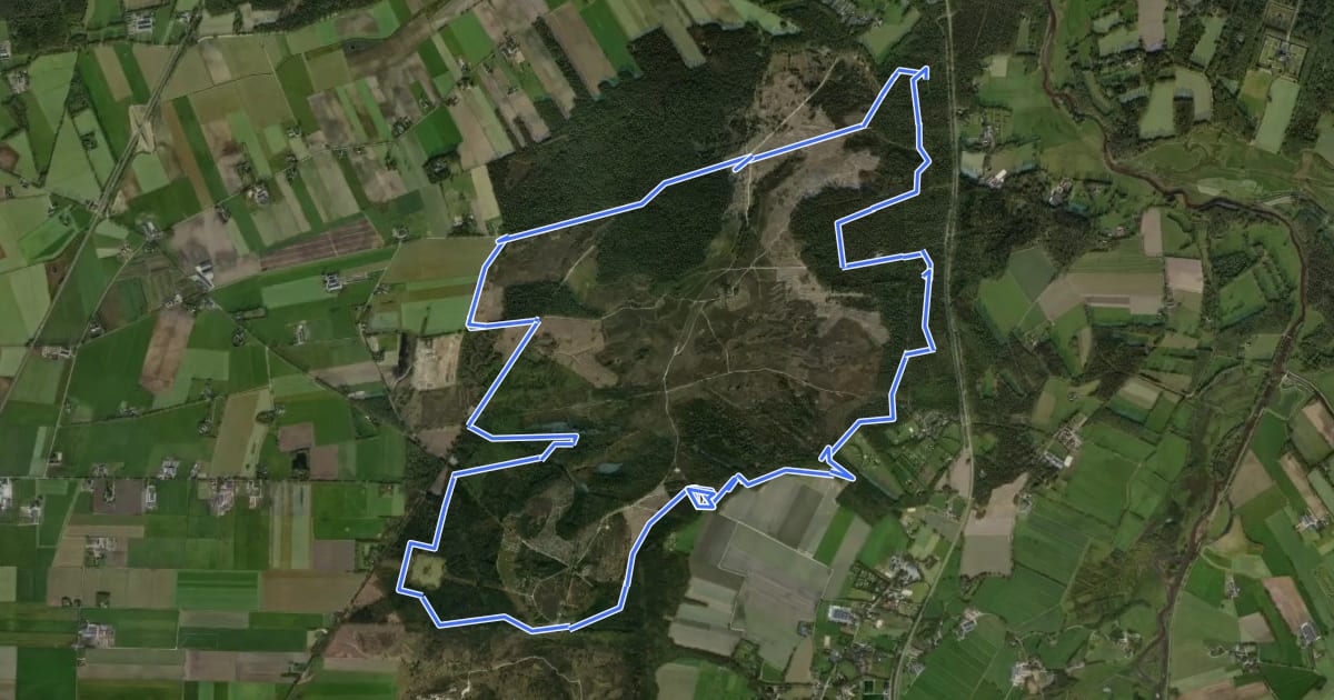 Маршрут MTB-route Lemelerberg на спутниковом снимке