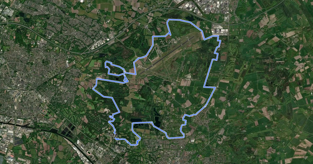 Маршрут MTB-route Lonneker на спутниковом снимке