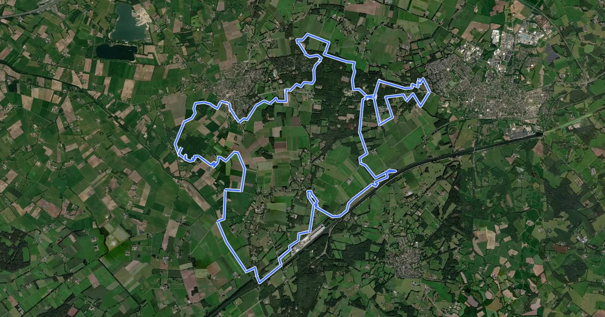 Маршрут MTB-route Markelo на спутниковом снимке