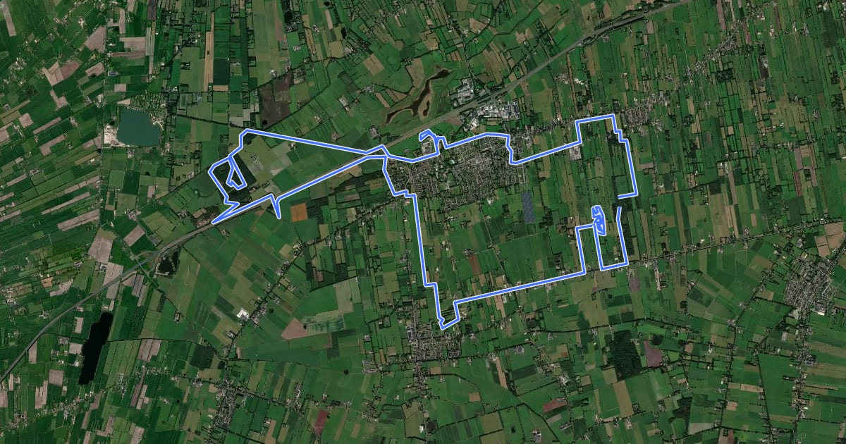 Маршрут MTB-route Marum на спутниковом снимке