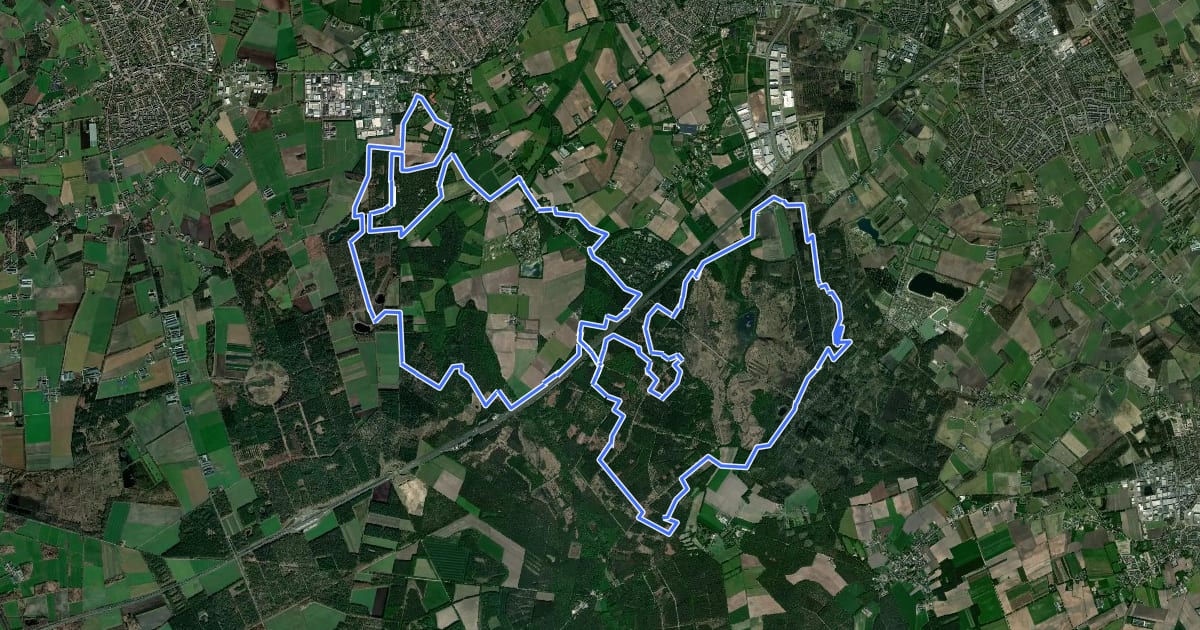 Маршрут MTB-route Palsroute (Bladel) на спутниковом снимке