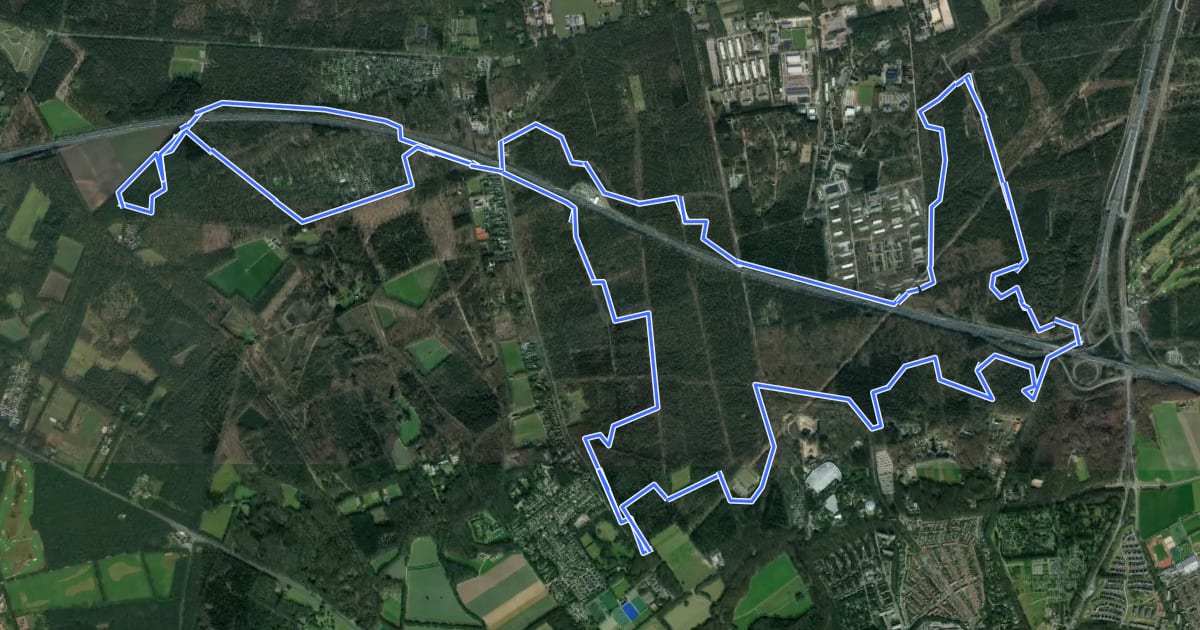 Маршрут MTB-route Schaarsbergen на спутниковом снимке