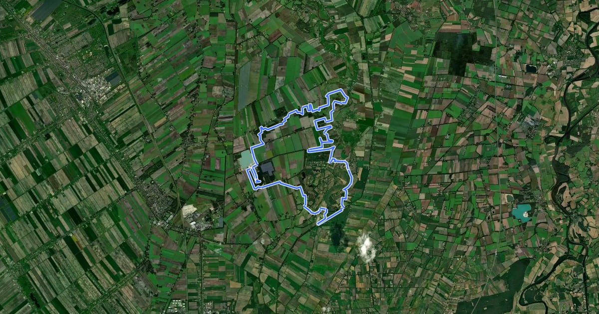 Маршрут MTB-route Sellingen на спутниковом снимке