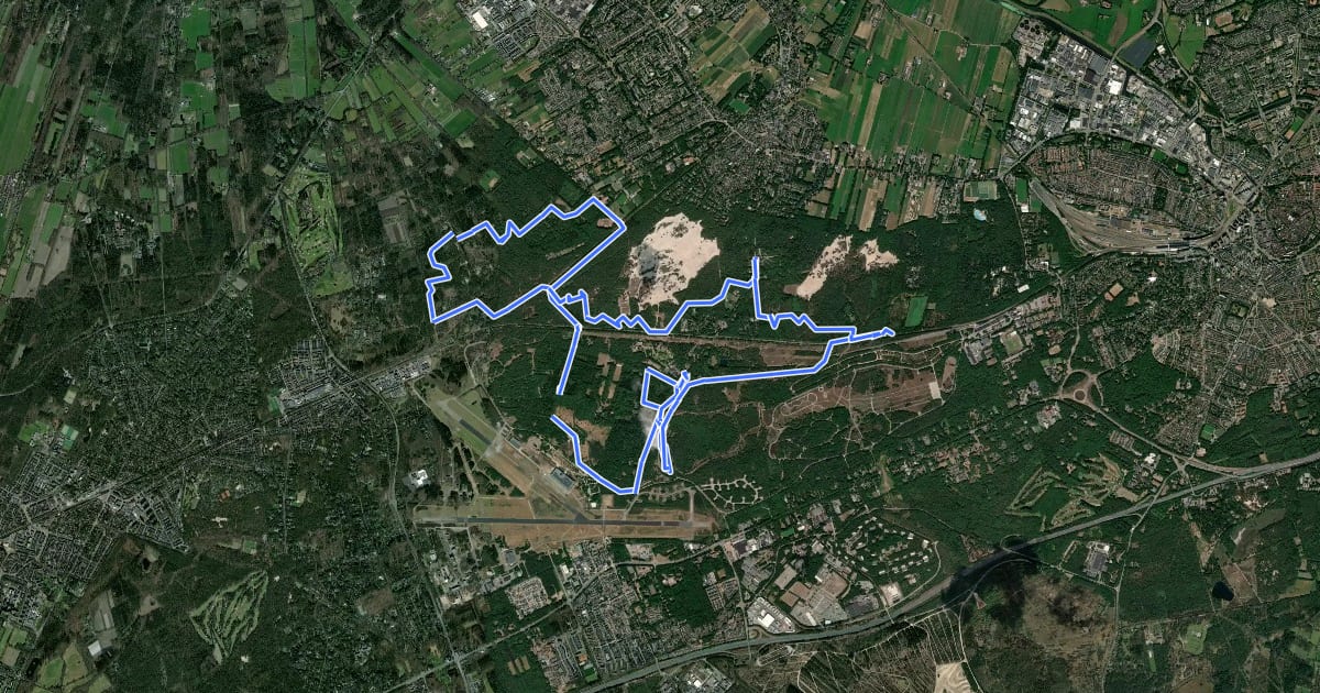 Маршрут MTB-route Soest на спутниковом снимке