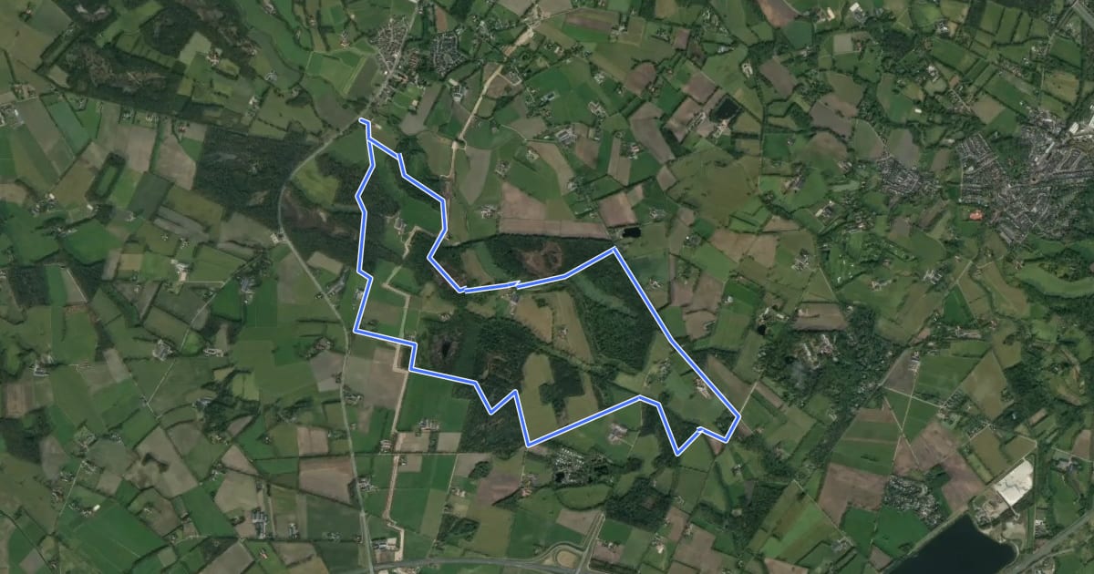 Маршрут MTB-route Twickel "Beckum Zuid" на спутниковом снимке