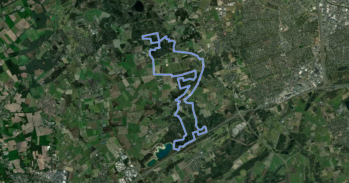 Маршрут MTB-route Veldhoven на спутниковом снимке