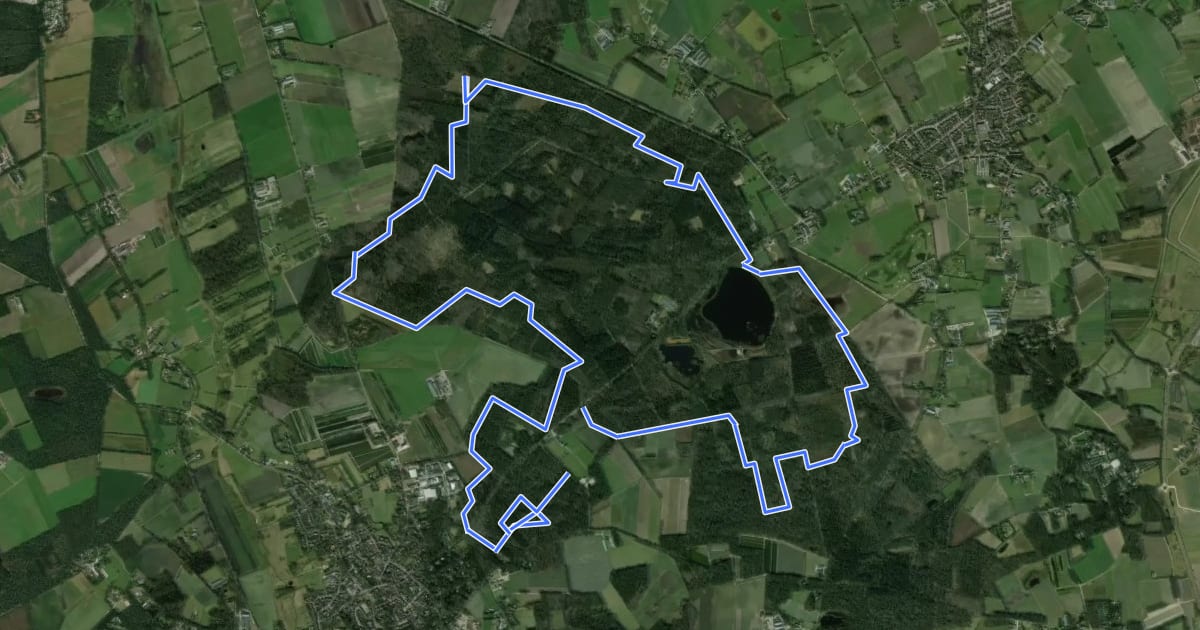 Маршрут MTB-route Vessem на спутниковом снимке