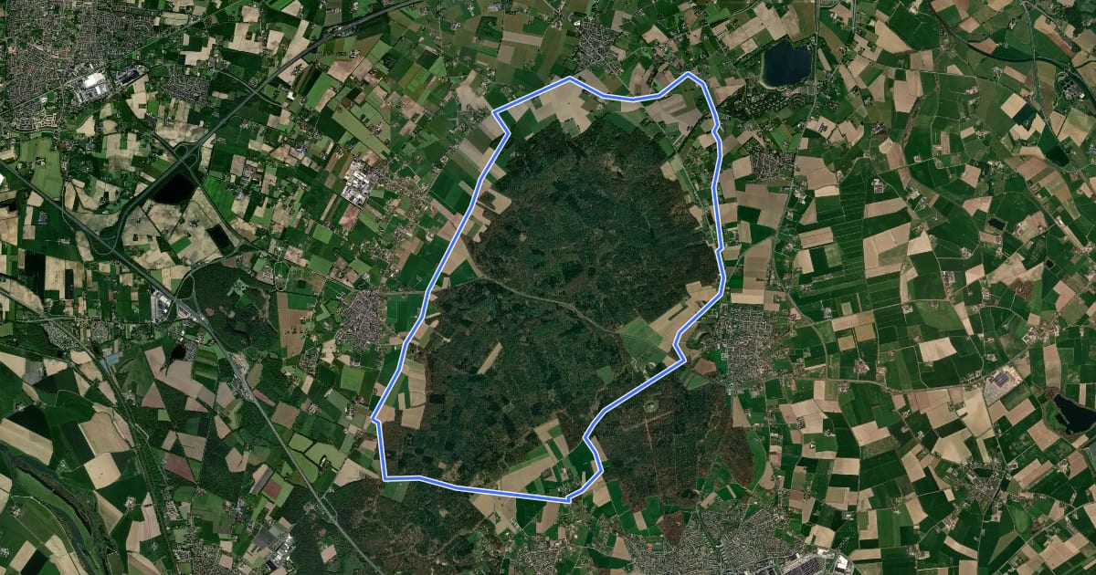 Маршрут MTB route Zeddam (Gravel) на спутниковом снимке
