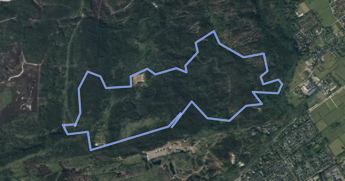 Маршрут MTB Schoorl 2.0-Zuid на спутниковом снимке