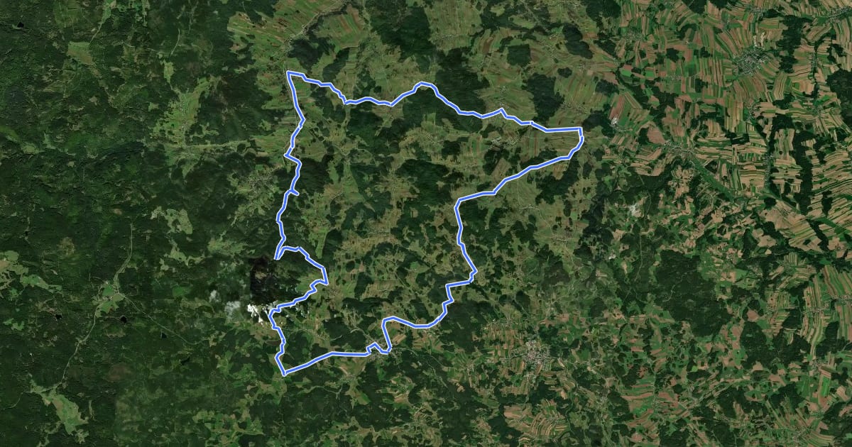 Маршрут MTB Stierberg-Strecke на спутниковом снимке