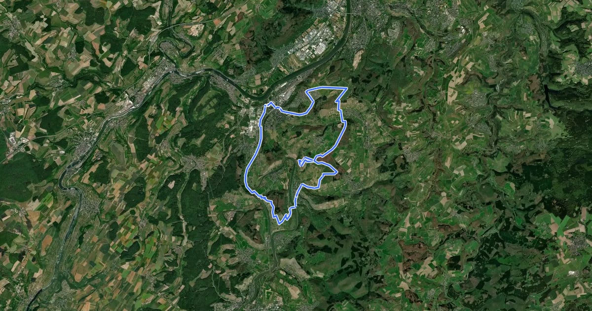 Маршрут MTB-Tour 2 "Galgenberg" на спутниковом снимке