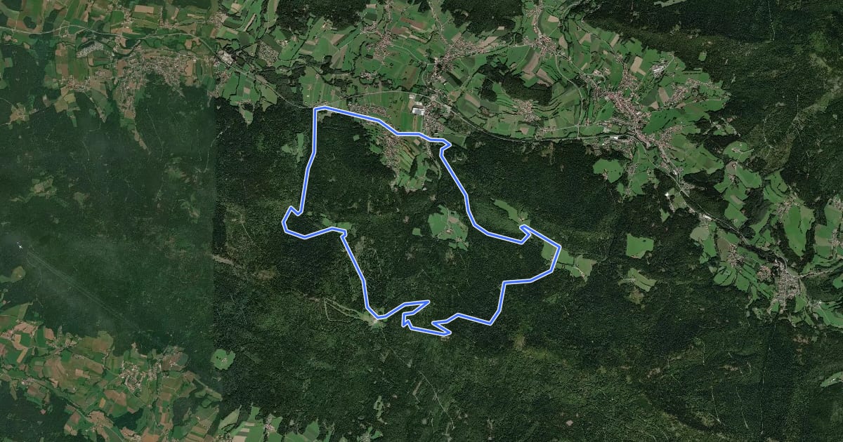 Маршрут MTB-Tour 5 Einöd-Tour на спутниковом снимке