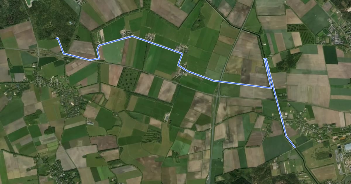 Маршрут MTB-Verbindingsroute Sleen-Noordbargerbos на спутниковом снимке